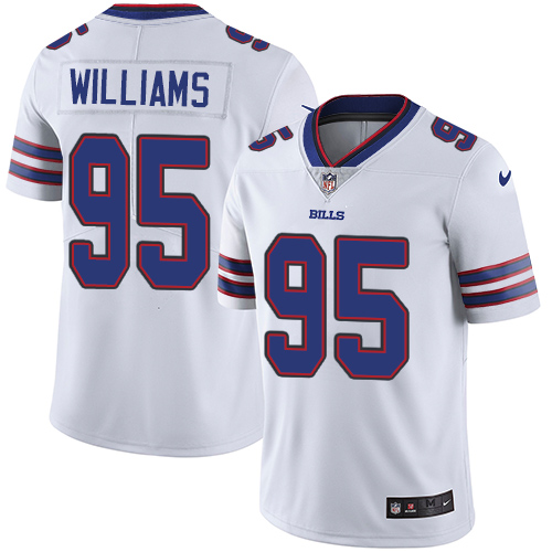 Nike Bills #95 Kyle Williams White Men's Stitched NFL Vapor Untouchable Limited Jersey - Click Image to Close